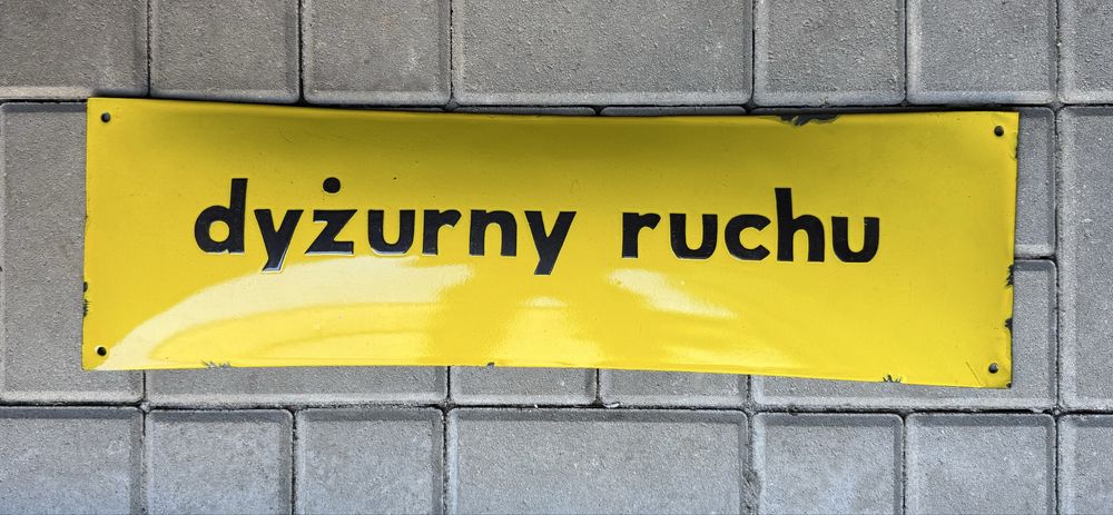 Dyżurny ruchu PKP tablica