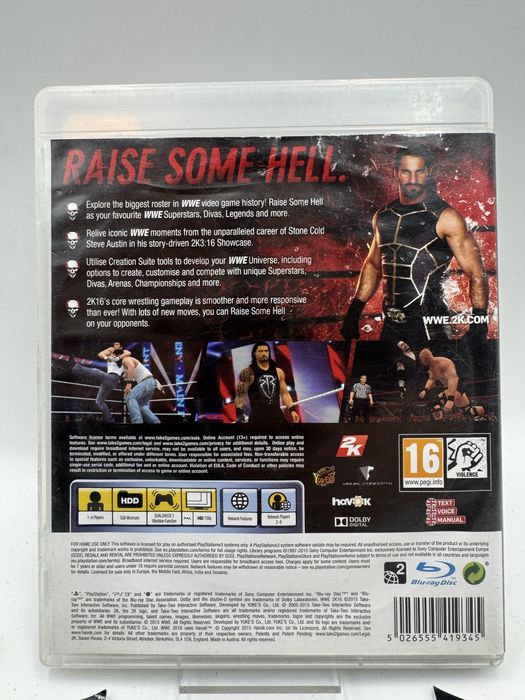 WWE W2K16 Ps3 Gwarancja