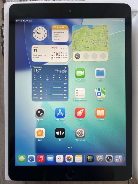Apple Ipad 8 generacji Cellular (na kattę SIM) Bateria 100%