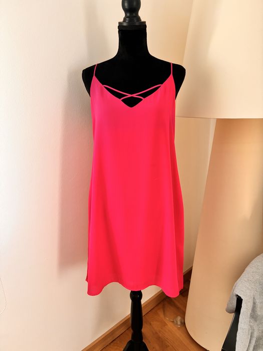 Vestido Fúscia viscose