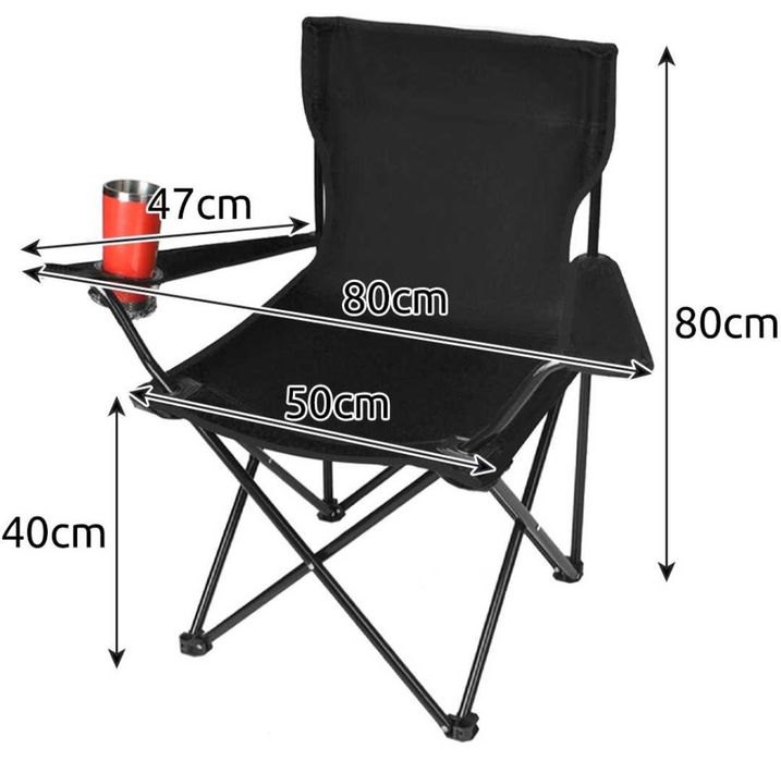 4 Krzesla wedkarskie turtystyczne skladane z firmy TRIZAND decathlon