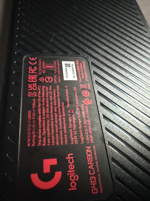 Klawiatura Gamingowa logitech g413 carbon pudelko