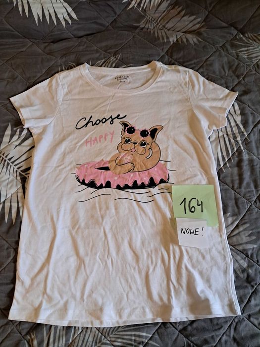 Koszulki bluzki t-shirty dziewczęce 158 Nowe Reserved