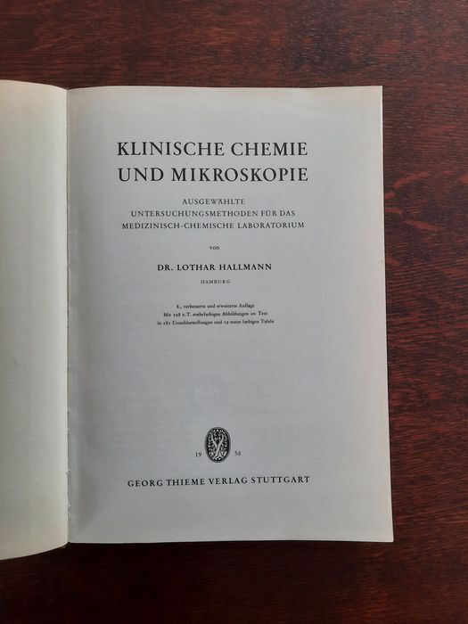 Klinische Chemie und Mikroskopie - Lothar Hallmann