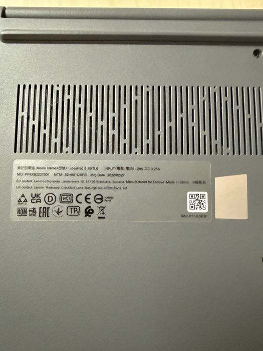 Lenovo IdeaPad3 15ITL6 8GB RAM 512 GB