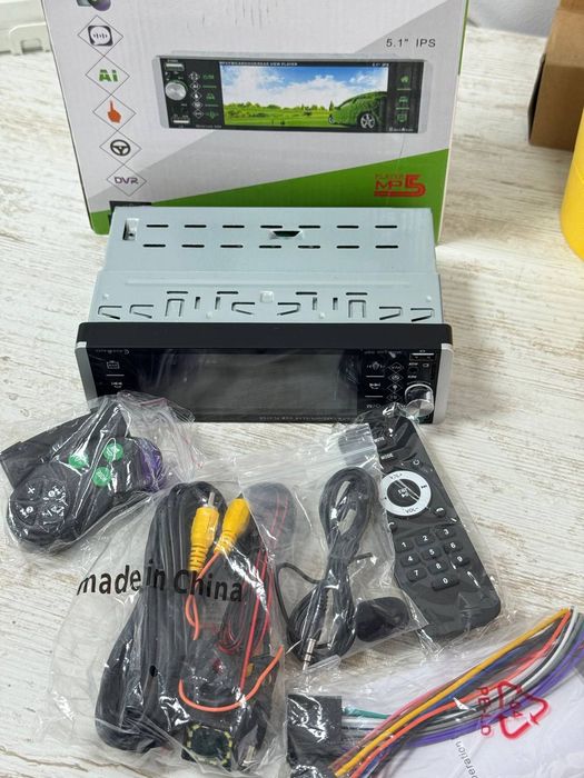 Автомагнітола 1DIN 5.1" IPS Android Auto / MirrorLink / DSP / AI Голос