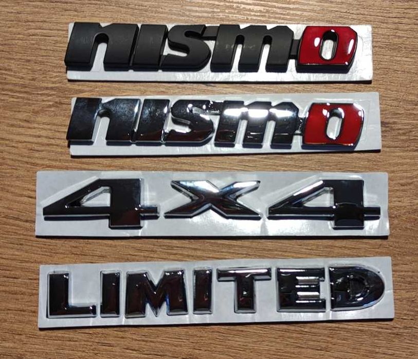 Naklejki 3D chrom metal NISMO