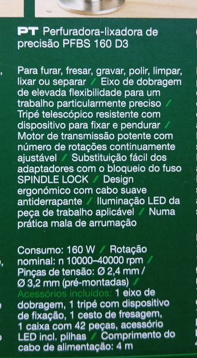 Perfuradora-lixadora de precisão Parkside