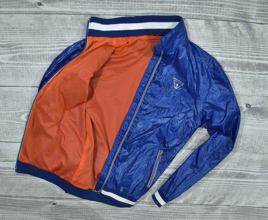 Guess Logowana Kurtka Męska Wiatrówka Bomberka S