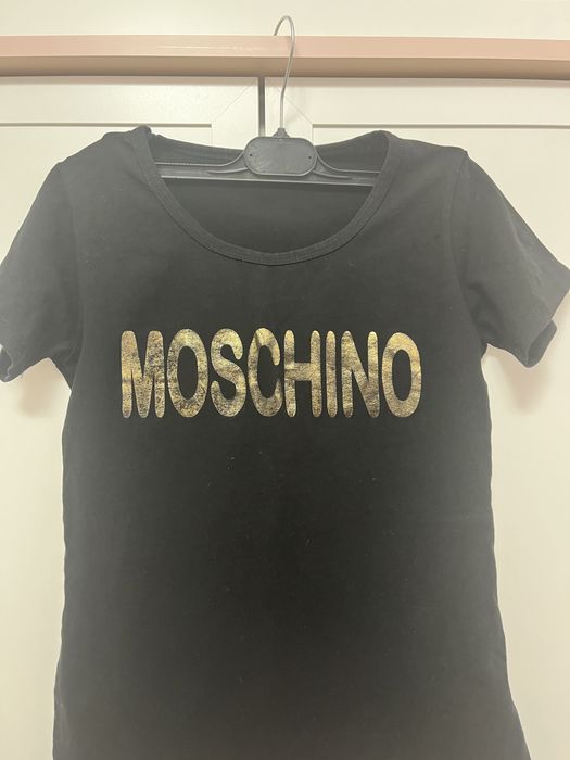 Calben Fashion czarna koszulka t-shirt z nadrukiem s/m