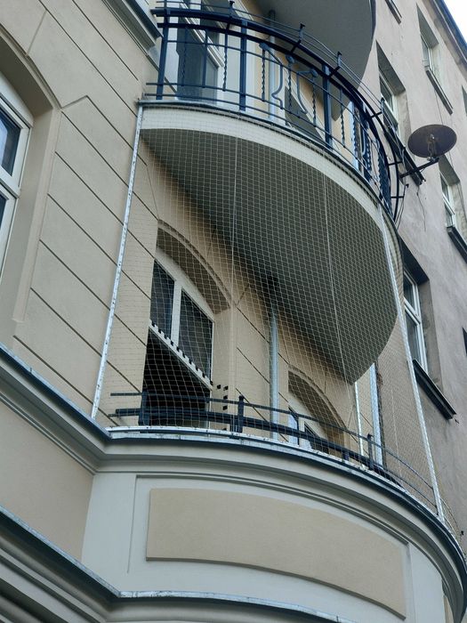 Siatka dla kota, siatka na balkon, taras, przed gołębiami, moskitiery