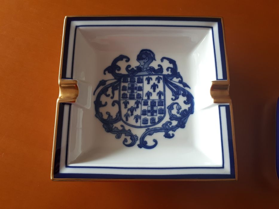 Caixa e cinzeiro porcelana SPAL