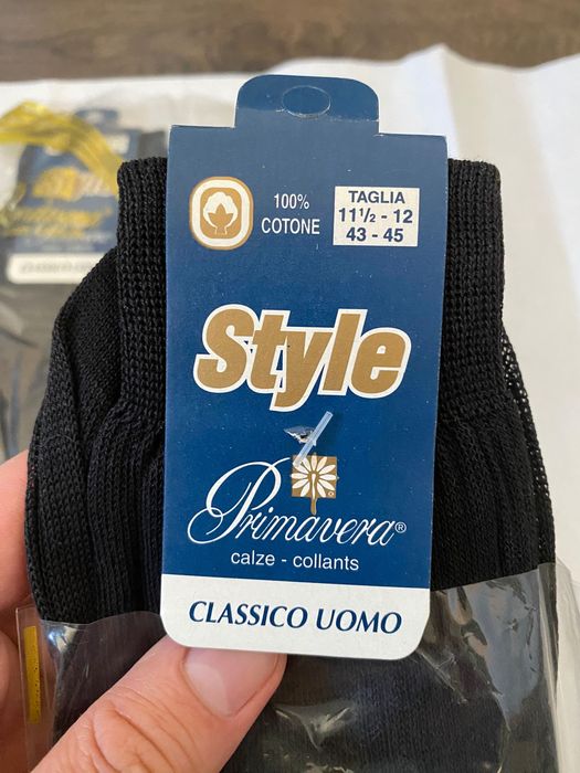 Primavera skarpety Włoskie Filo Scozia 100% cotone, R. 43 - 45