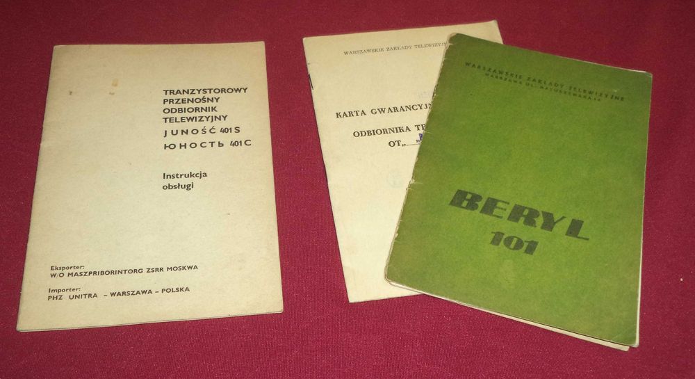 Telewizor instrukcja obsługi schemat Ametyst , Beryl Neptun