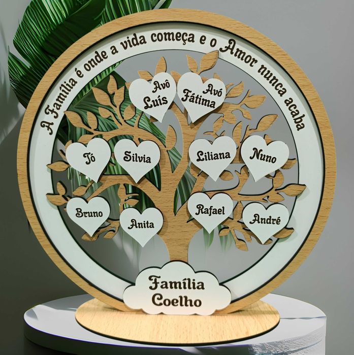 Arvore da vida personalizada (com base ou em quadro)