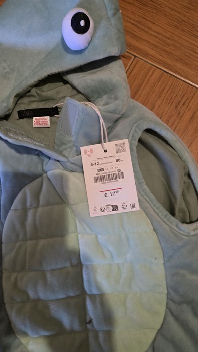 Fato tartaruga zara 6/12m