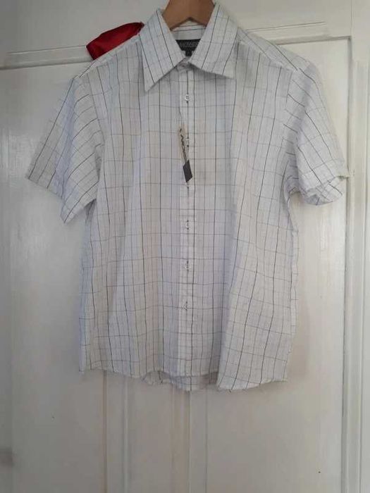 Nowa koszula męska w kratkę kratę, NOWA z metką