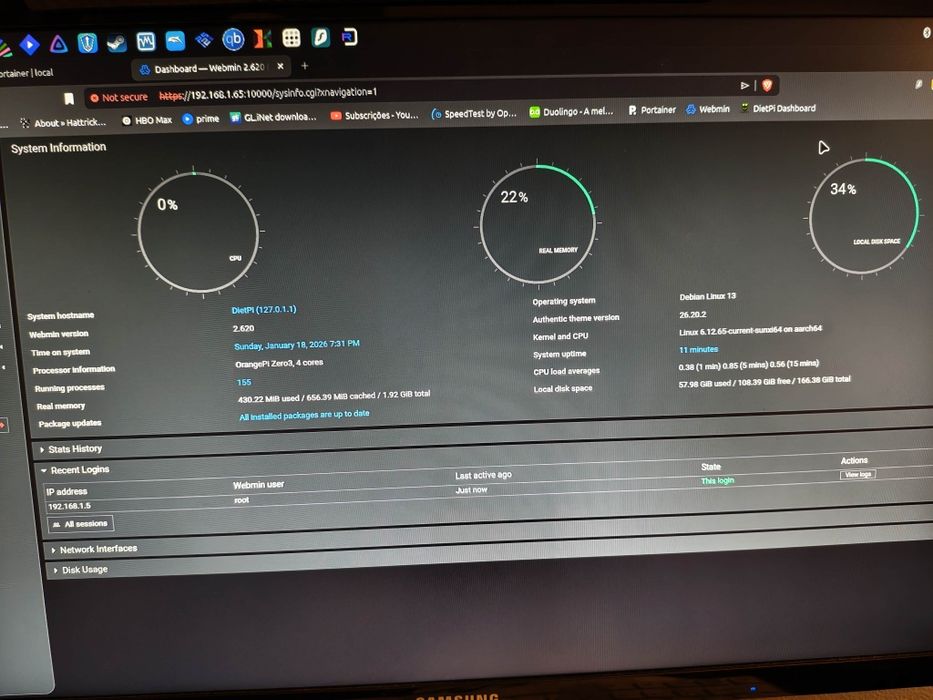 Orangepi Zero 3 2gb ram + dissipador