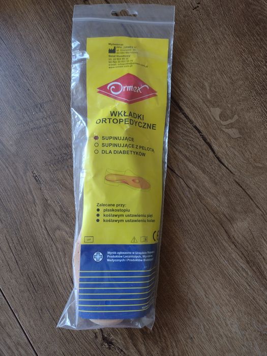Nowe wkładki ortopedyczne supinujące Ormex r. 18