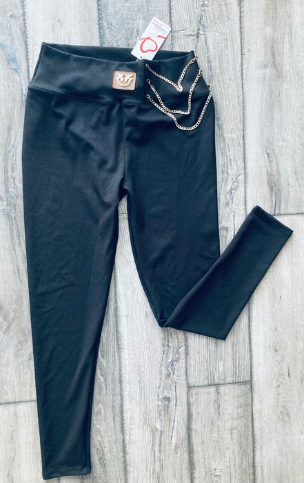 Nowe legginsy prążek XL