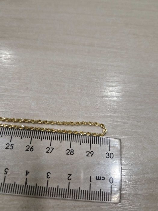 Łańcuszek damski splot korda pełne ogniwa PR 585 60 cm