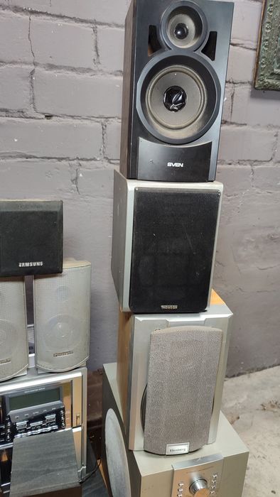 Акустические системы, сабвуферы, колонки, SVEN, Panasonic, Samsung, Thompson