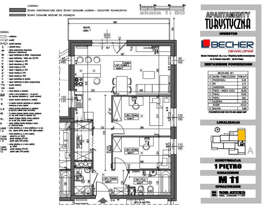 Mieszkanie/3 pok/balkon/garażx2/komórka/nowe bud. 2023 rok