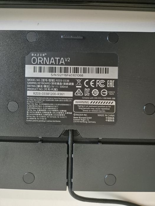 Teclado Razer ornata v2