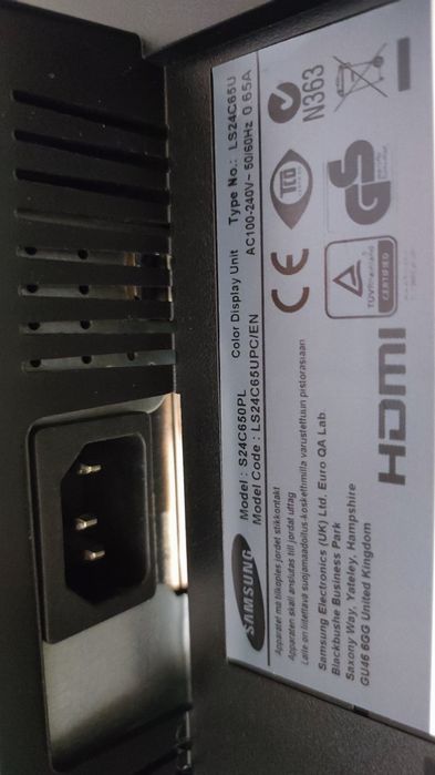 Monitor Samsung 24" LED IPS