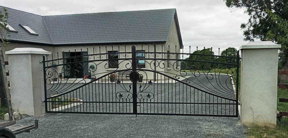 Brama skrzydłowa wjazdowa Wzór 21 kuta kowalstwo