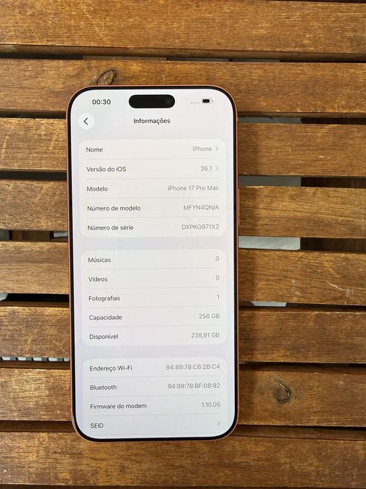 Iphone 17 Promax 256gb