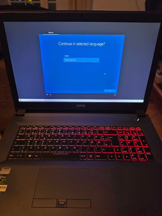 XMG Schenker Gaming Laptop – i7, 16gb RAM, gtx 1050 Ti, 1.25TB Storage (German Keyboard)