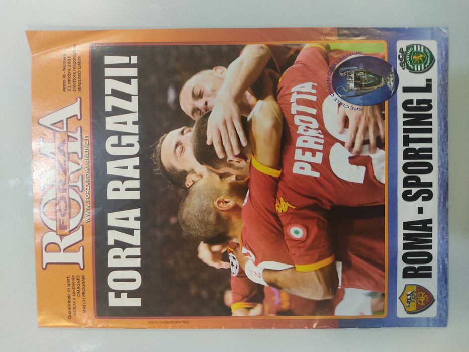 Programa oficial Roma Sporting Champions league 2007/ 08