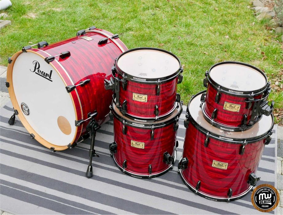 ‼️ Perkusja Pearl Masters Retrospec MSX 22”, 10", 12", 14", 16” Red Onyx ‼️