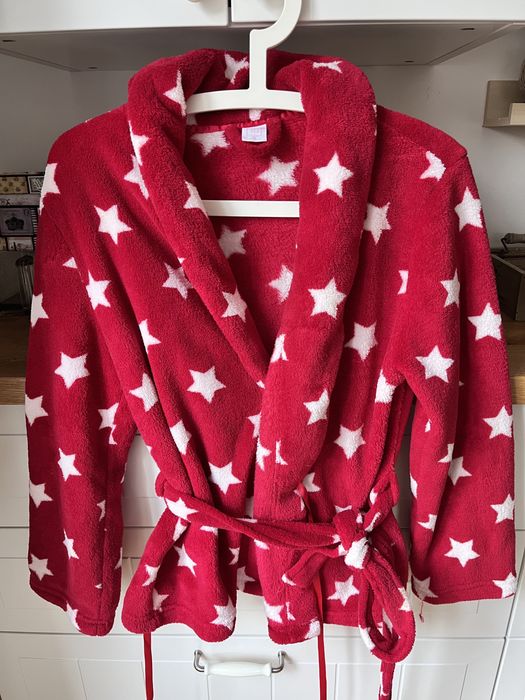 Półszlafrok narzutka szlafroczek w gwiazdy