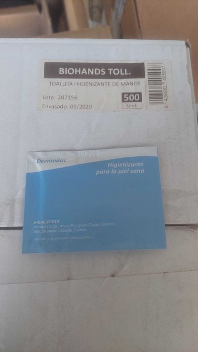 Toalhitas Higienizantes BioHands – Caixa com 500 unidades