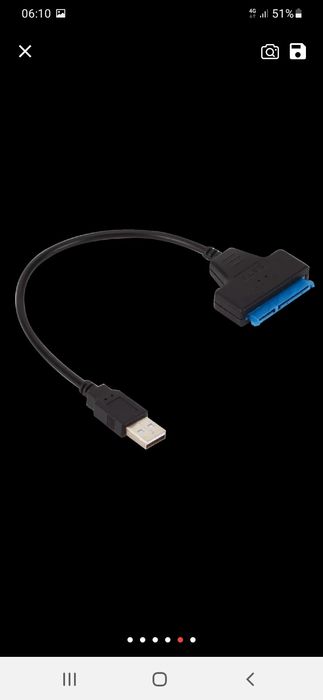 USB 2.0A to SATA 22-pin Cable for 2.5" HDD/SSD – Free Shipping64740304990849124
