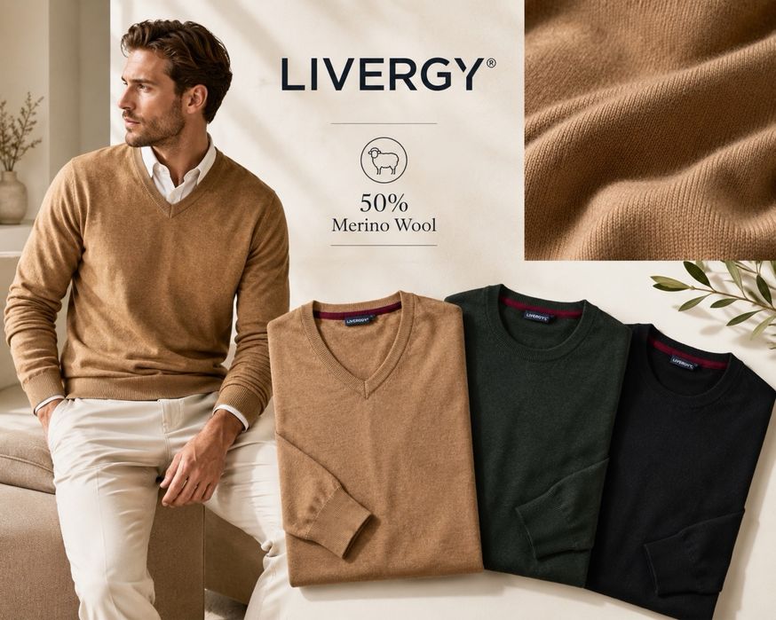 Чоловічі светри опт Livergy Lidl СТОК ОПТОМ