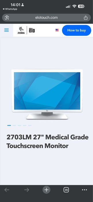 Monitor Elo Touch Solutions - novo na caixa