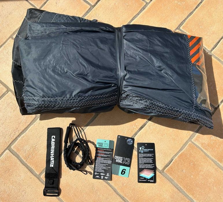Wing Foil Cabrinha Crosswing X3 6 meter 2022 + extras Novo