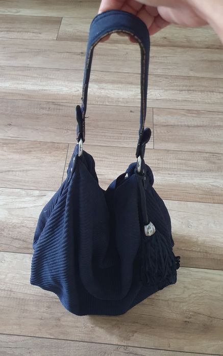 RESERVED Granatowa duża torba na ramię