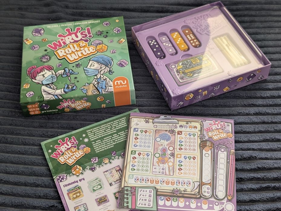 Wirus! Roll&Write gra planszowa