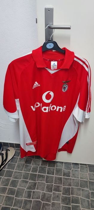 Camisola Vintage SL Benfica 2001/2002 Adidas Vodafone – Tamanho L