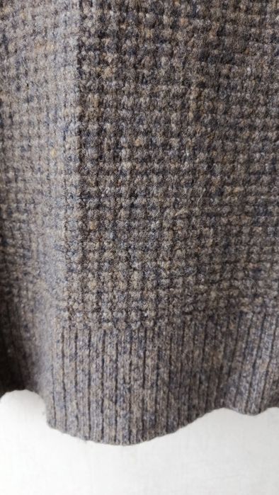 Свитер superdry шерстяной коричневый размер m-l