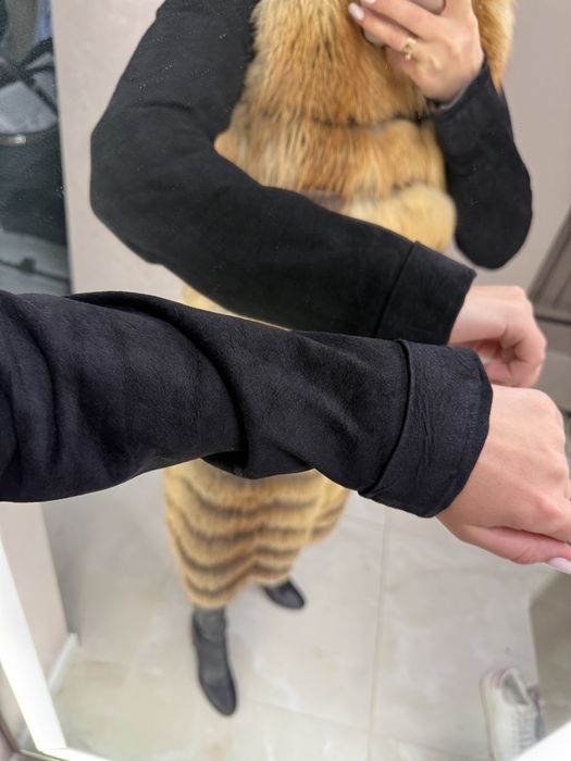 Жилетка з натурального хутра лисиці