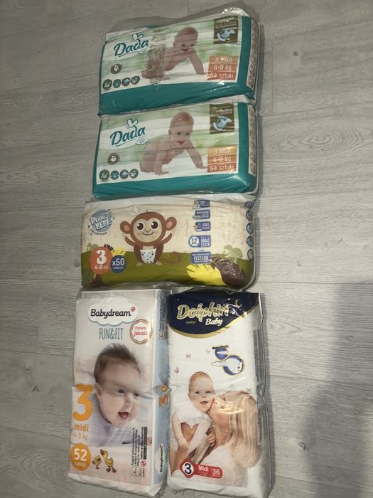 Підгузники від 1 до 3 розміру