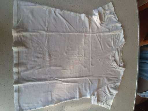 biały T-shirt dla chłopca, r. 146-152, idealny na W-F, stan bdb