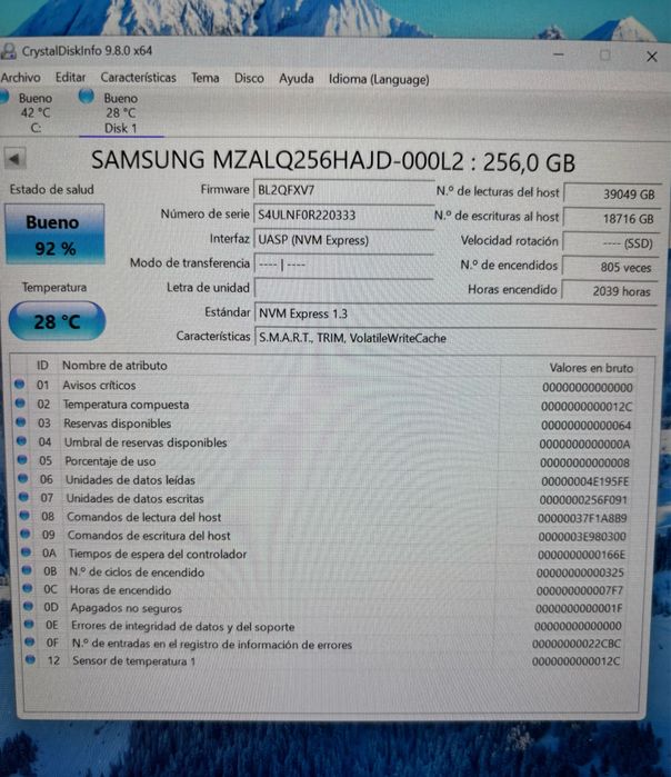 SSD Samsung PM991 256GB M.2 2242 PCIe NVMe в наявноті є 6 штук