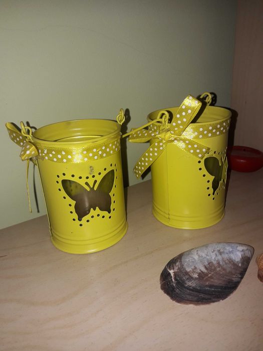 2 swieczniki na male swieczki