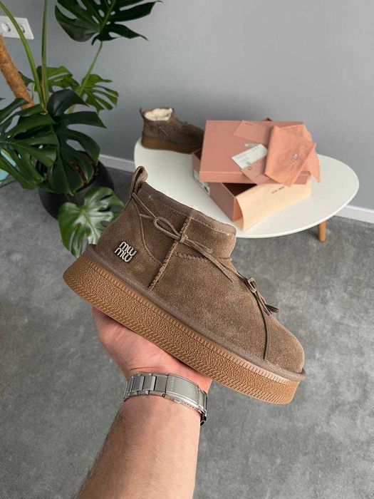 Жіночі зимові уггі MIU MIU | Угги женский зимние MIU MIU